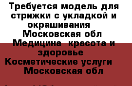 Требуется модель для стрижки с укладкой и окрашивания  - Московская обл. Медицина, красота и здоровье » Косметические услуги   . Московская обл.